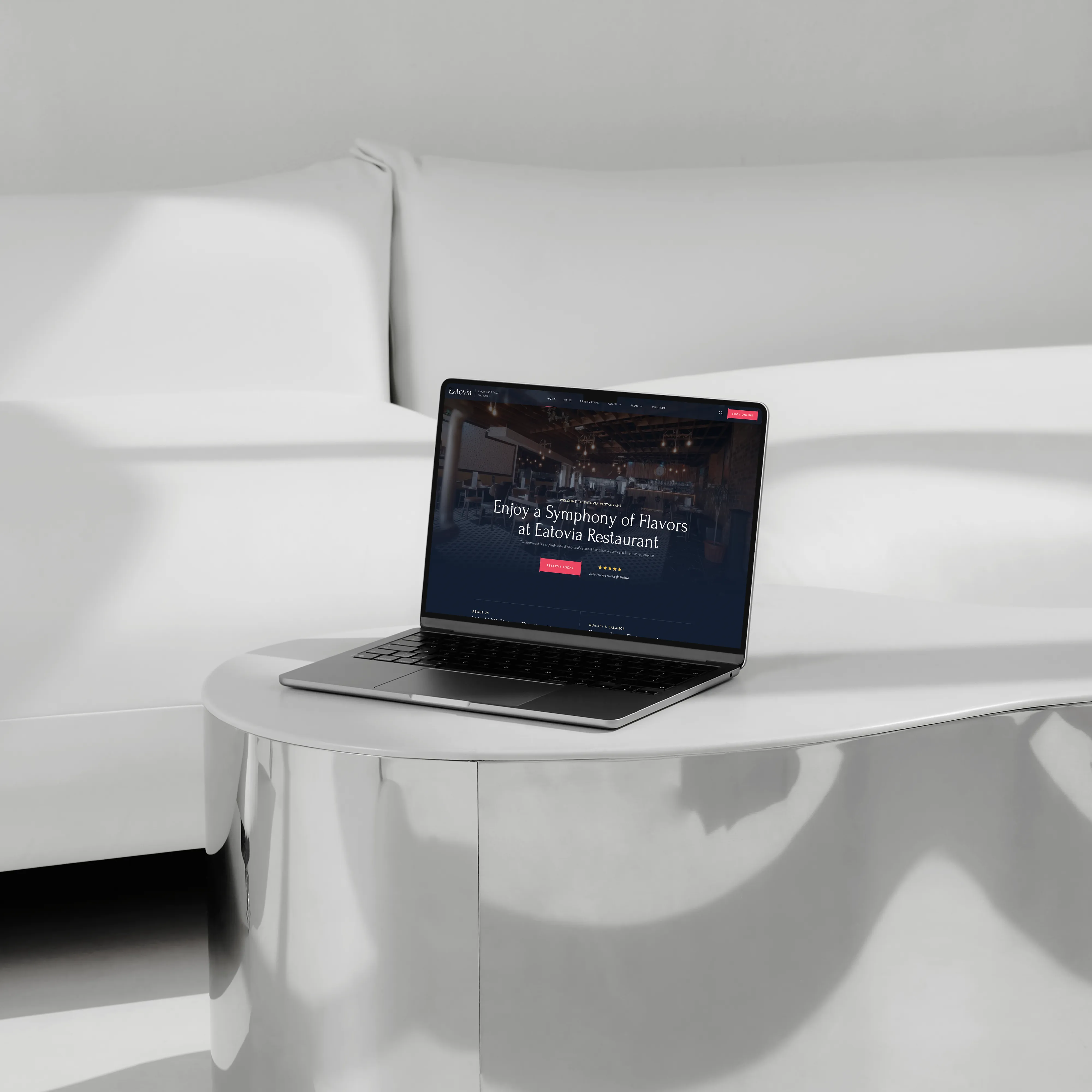 Eatovia Luxury & Hospitality website by Pheme Creative