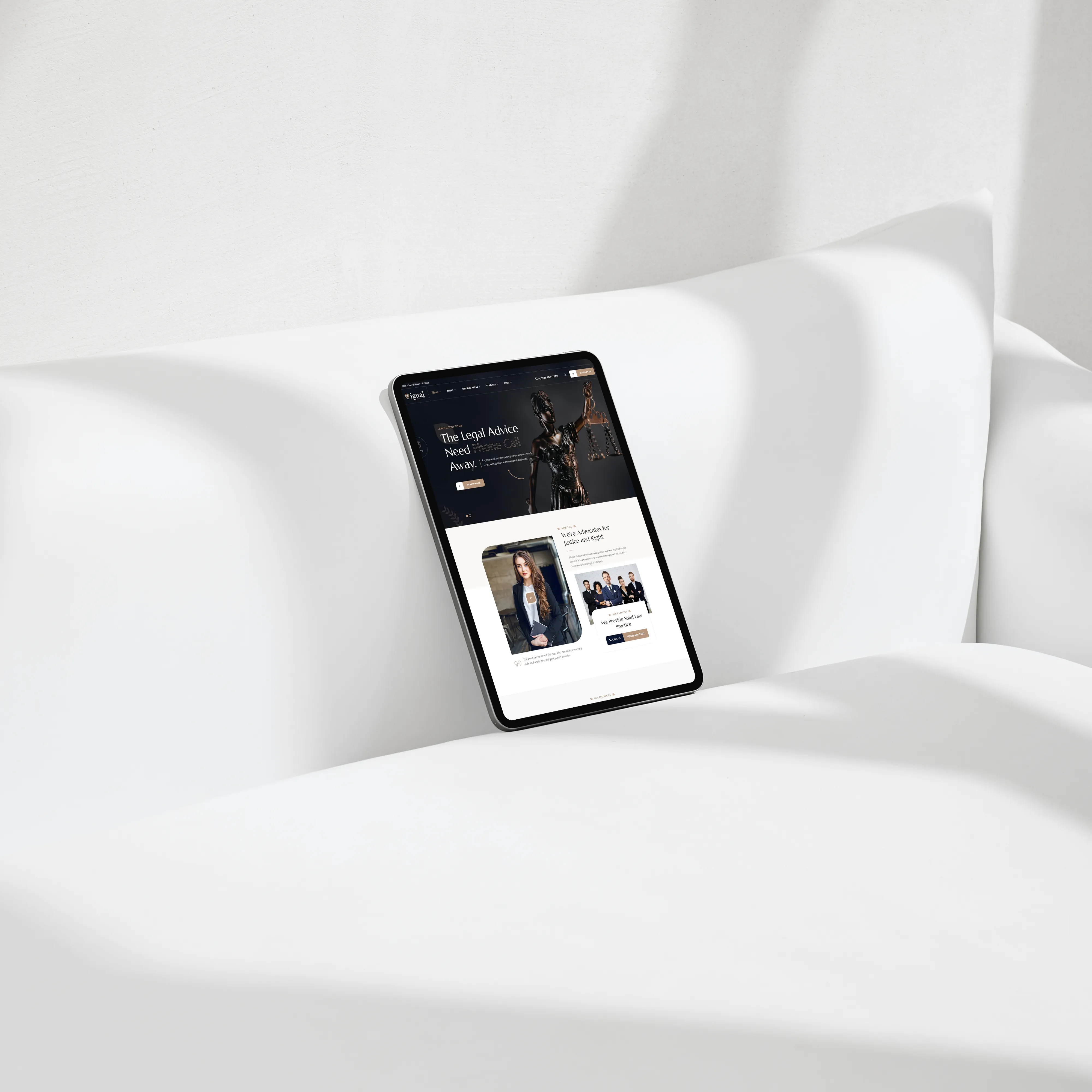 Igual Legal & Professional Services website by Pheme Creative