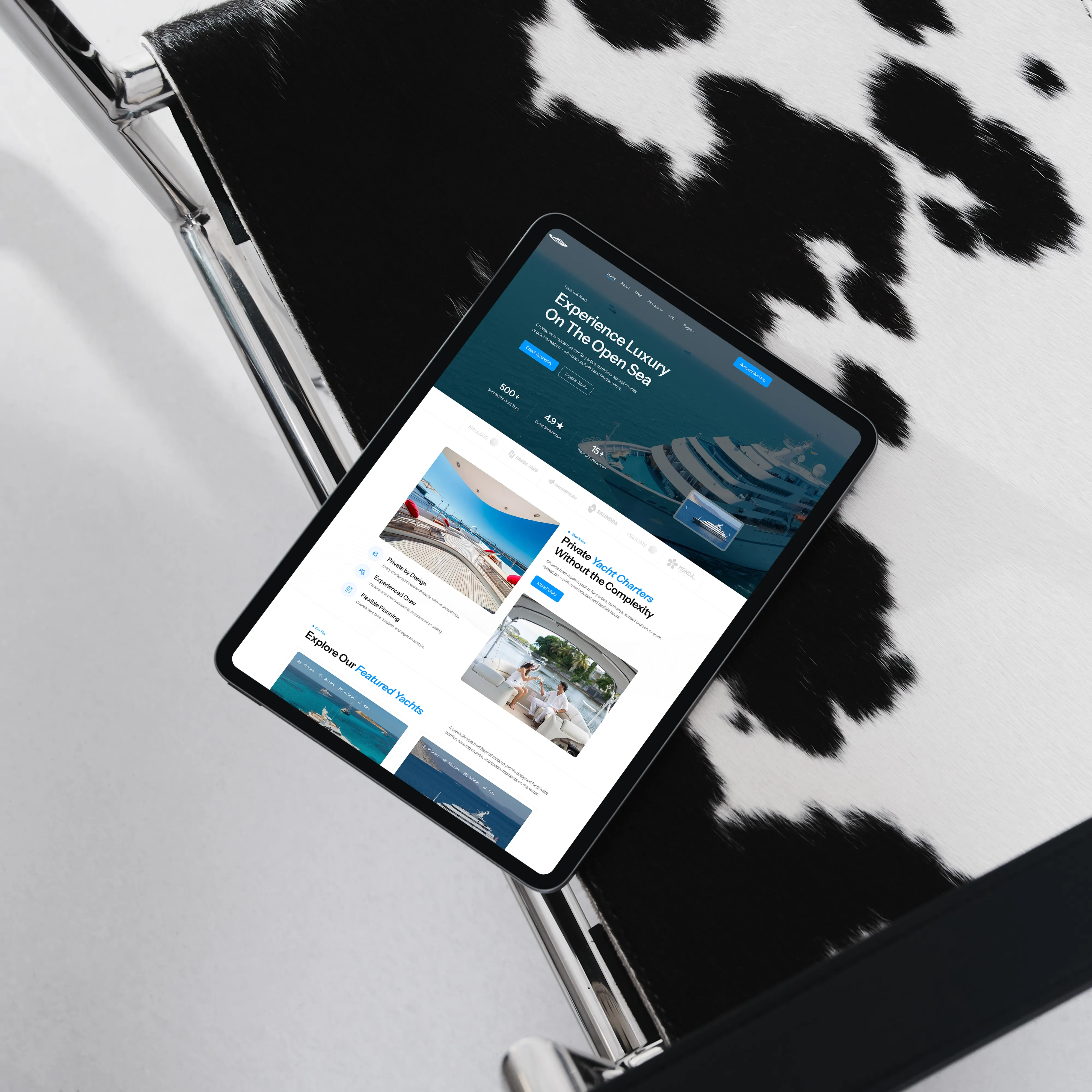 Relsea Yacht Luxury & Hospitality website by Pheme Creative